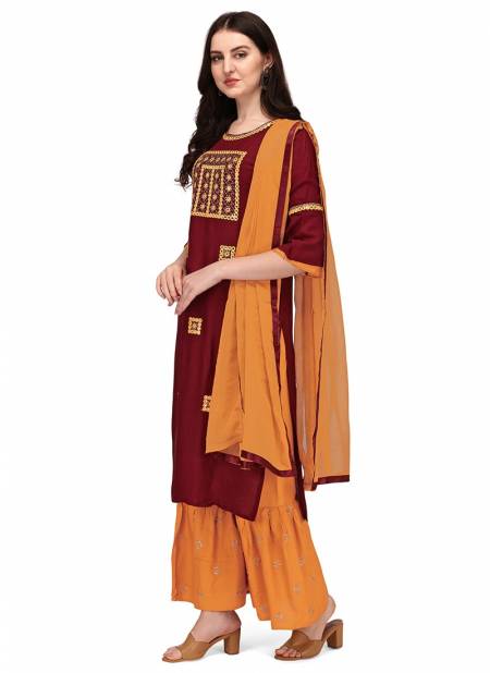 LV New Designer Cotton Daily Wear Women Salwar Suit Collection LV110-MAROON